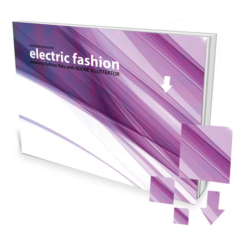 electric fashion eBook drawing fashion flats with Adobe Illustrator